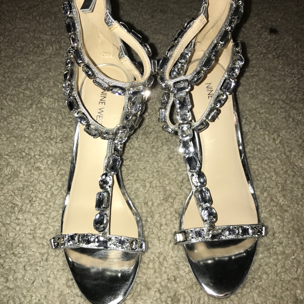 BRAND NEW crystal nine west shoes